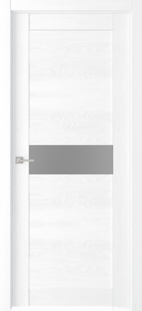 Фото Межкомнатная дверь Легенда Велюкс 2 Ясень сноу Ясень сноу Стекло Сатинато графит