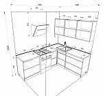 Кухонный гарнитур Марелла GKK1011 фото