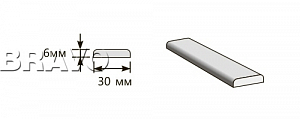Товар Притворная планка 2000x30x6 BRK2037